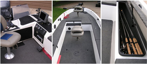 The boat is well equipped and comfortable to fish from.